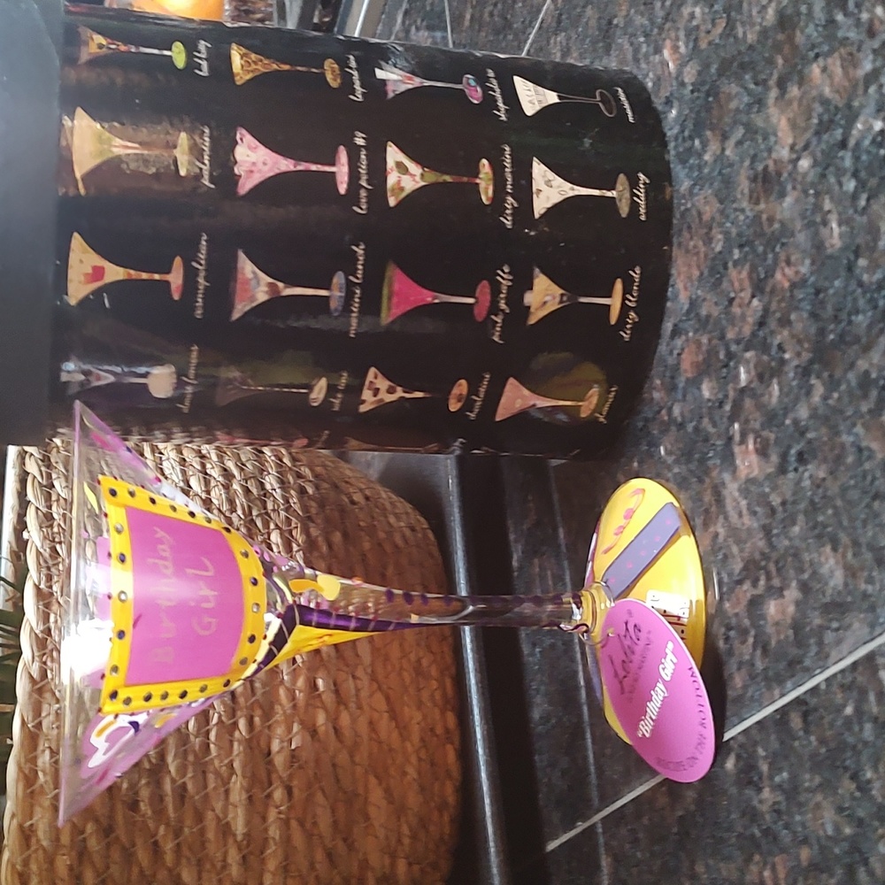 Lolita the Martini collection Birthday Girl 7.5 oz with recipe on bottom!